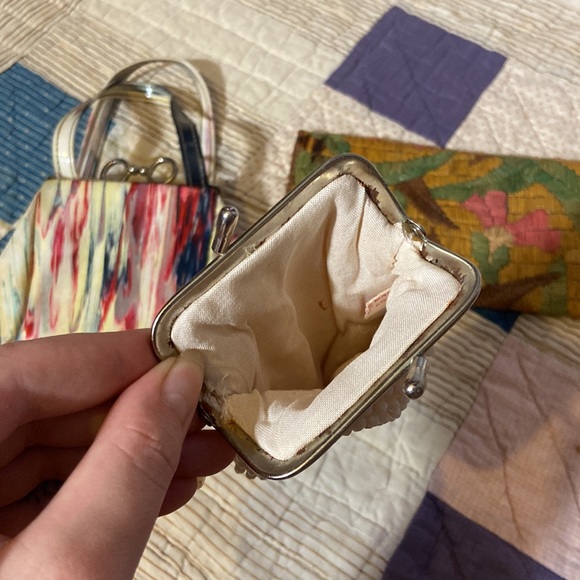 Lot of three small vintage bags, 1930s-1950s - Picture 3 of 12